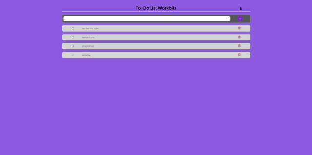 Screenshot of To-do List project